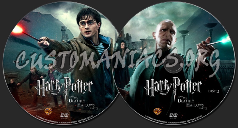 Harry Potter and the Deathly Hallows Part 2 dvd label