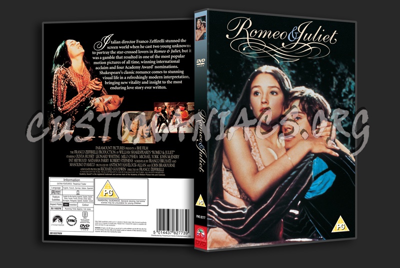 Romeo & Juliet dvd cover