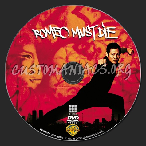 Romeo Must Die dvd label