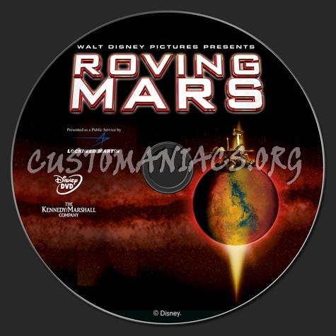 Roving Mars dvd label