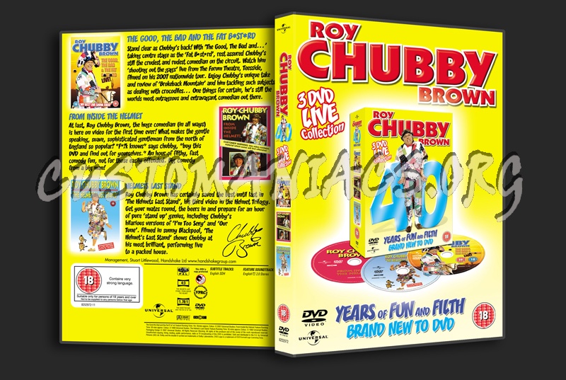 Roy Chubby Brown 3 DVD Live Collection dvd cover