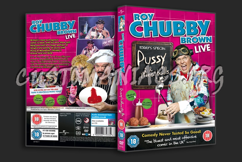 Roy Chubby Brown Pussy & Meatballs dvd cover