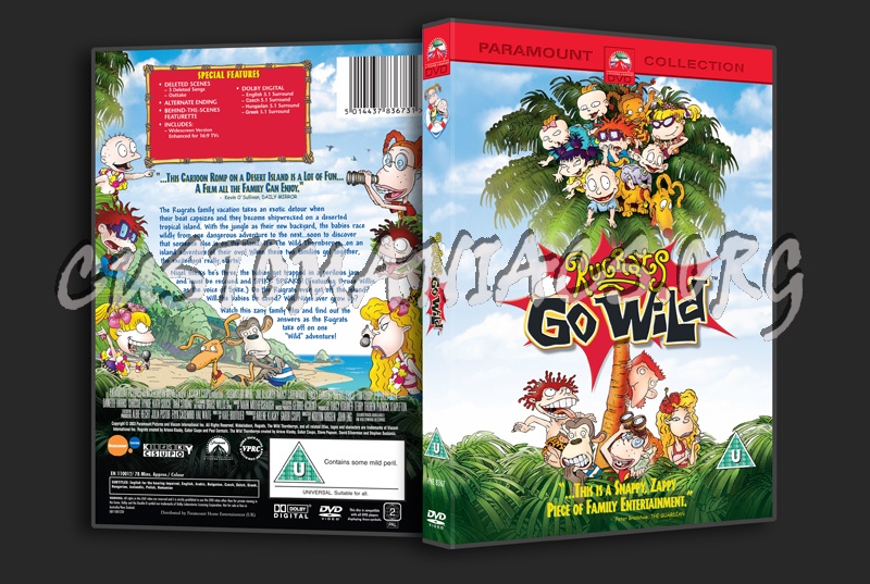 Rugrats Go Wild dvd cover
