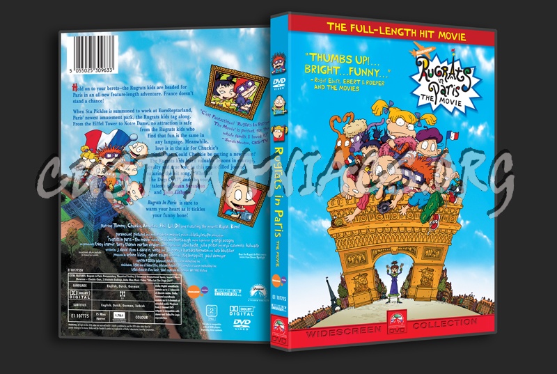 Rugrats in Paris The Movie dvd cover