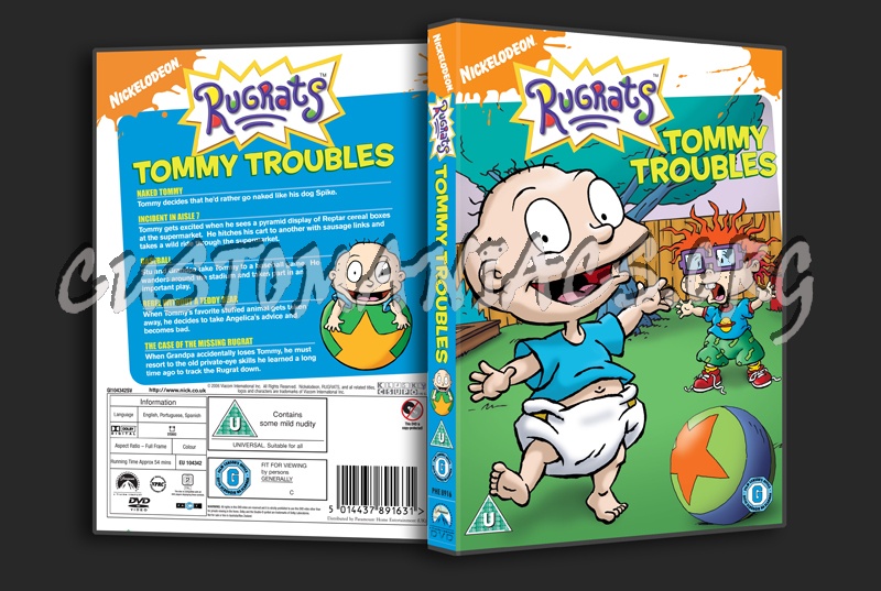 Rugrats Tommy Troubles dvd cover