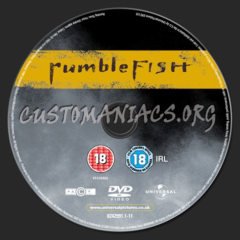 Rumble Fish dvd label