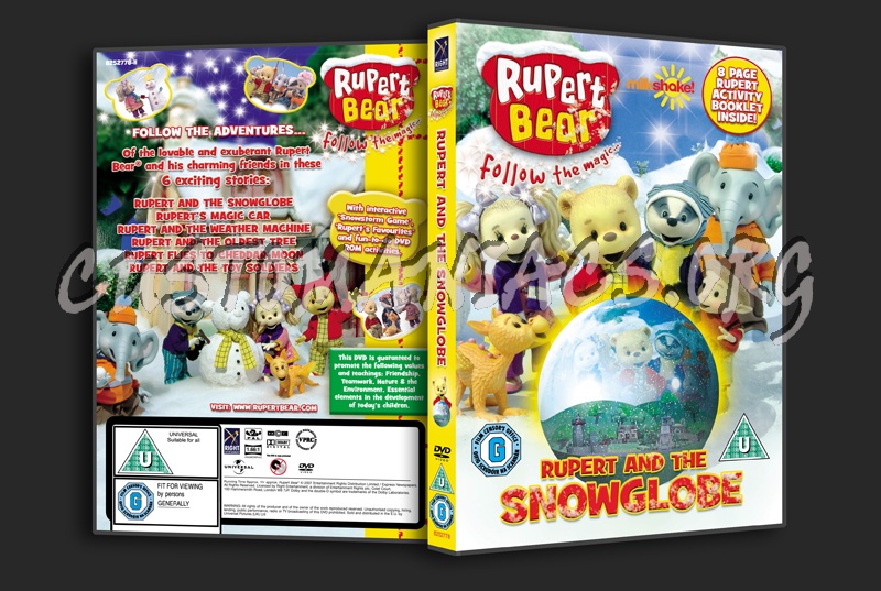 Rupert Bear Rupert and the Snowglobe dvd cover