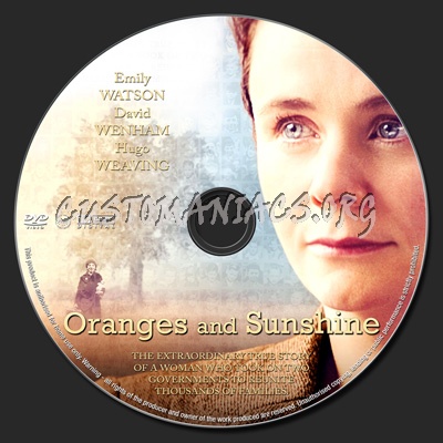 Oranges And Sunshine dvd label