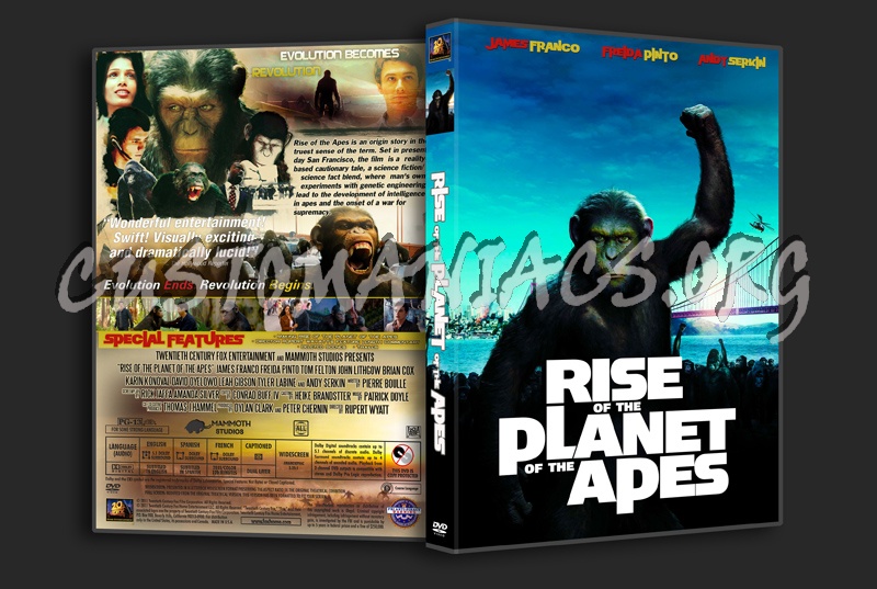 Rise of the Planet of the Apes dvd cover