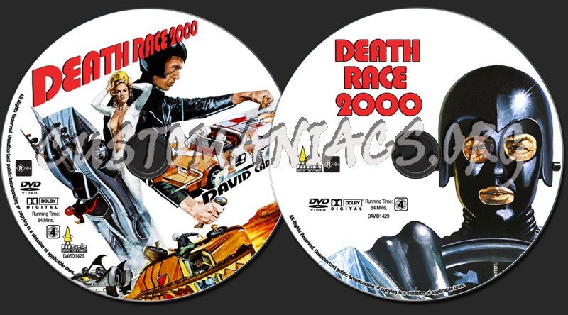 Death Race 2000 dvd label