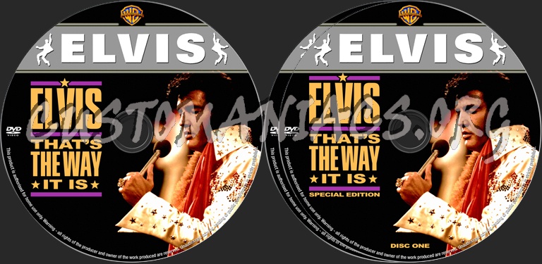 Elvis Presley That's The Way it is dvd label