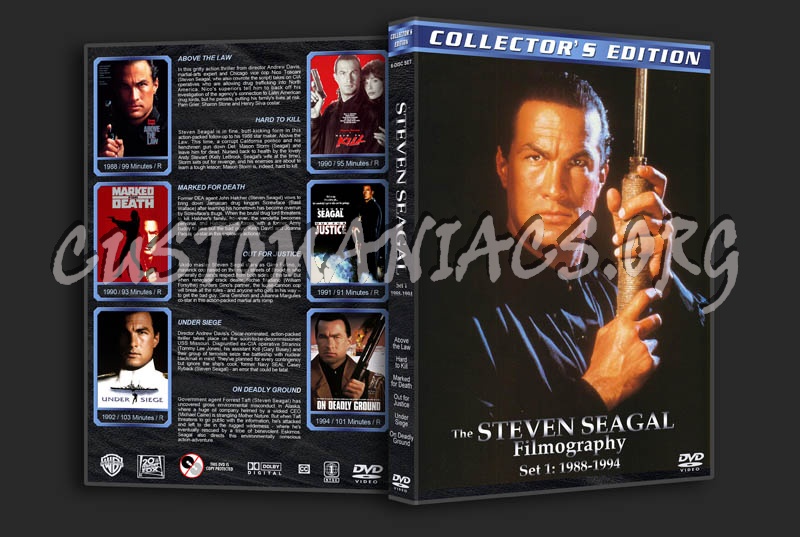 The Steven Seagal Filmography - Set 1: 1988-1994 dvd cover