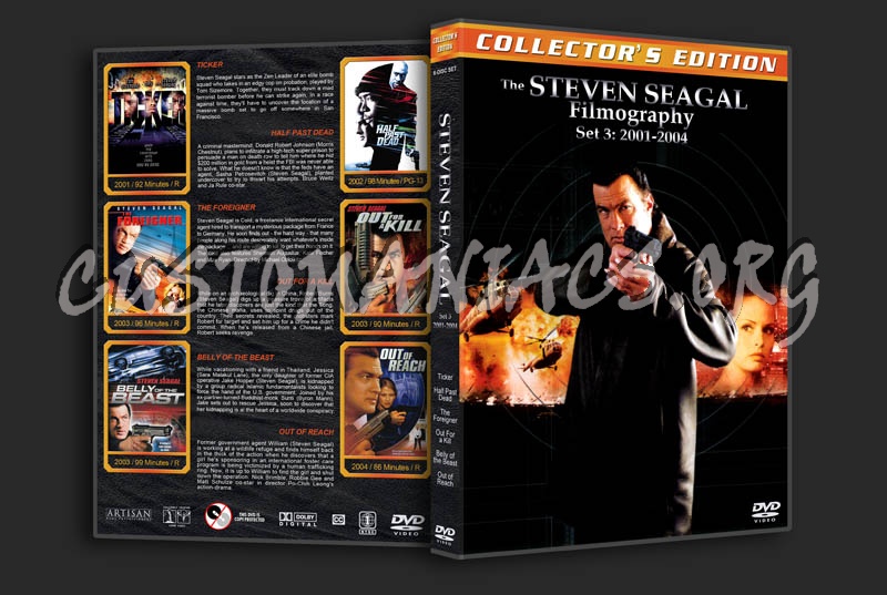 The Steven Seagal Filmography - Set 3: 2001-2004 dvd cover