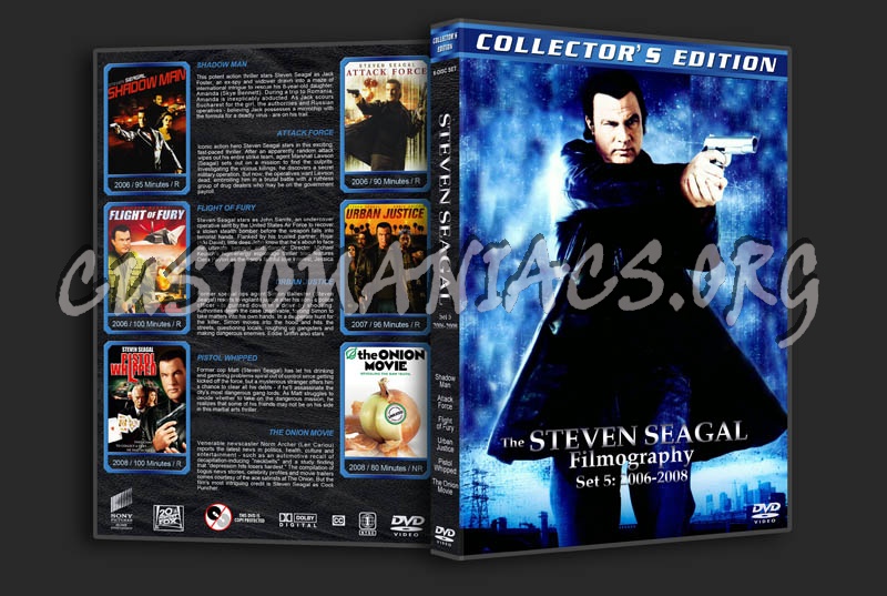 The Steven Seagal Filmography - Set 5: 2006-2008 dvd cover