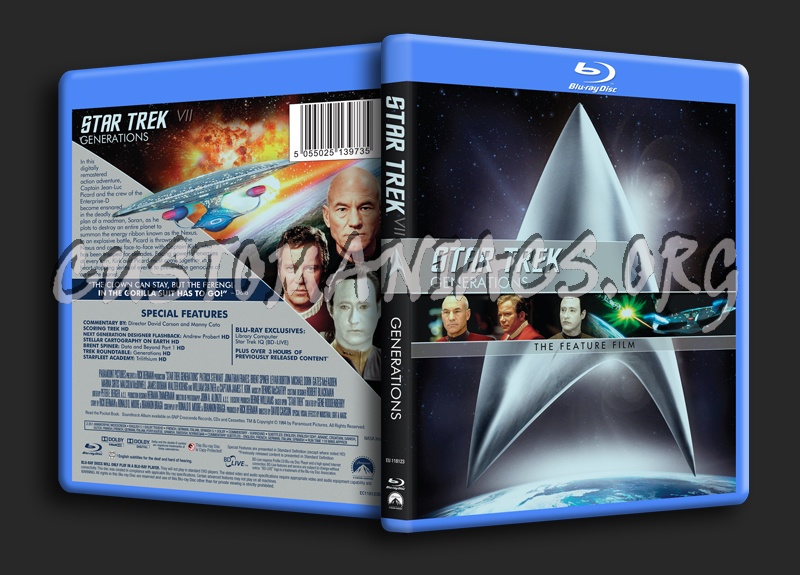 Star Trek VII Generations blu-ray cover