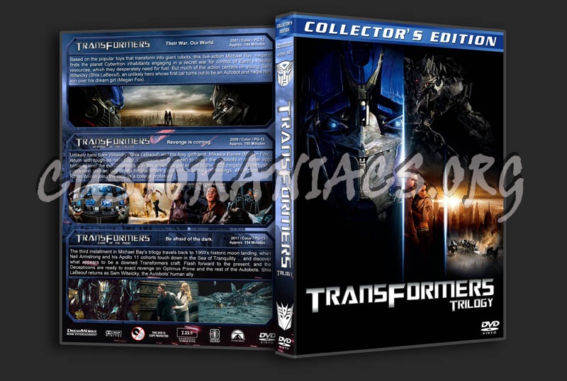 Transformers Trilogy dvd cover