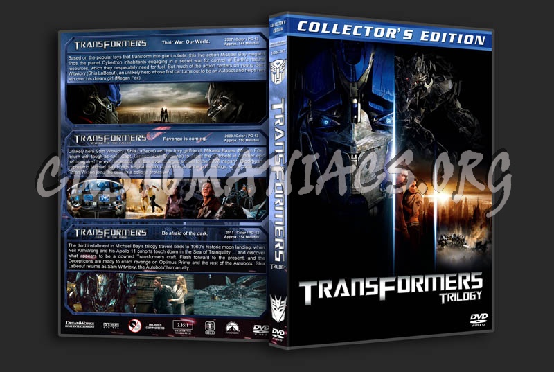 Transformers Trilogy dvd cover