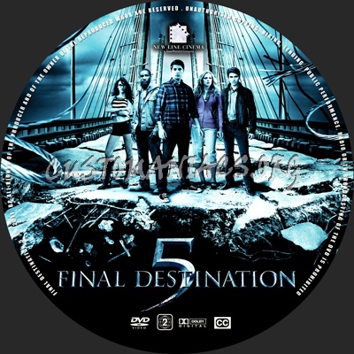 Final Destination 5 dvd label