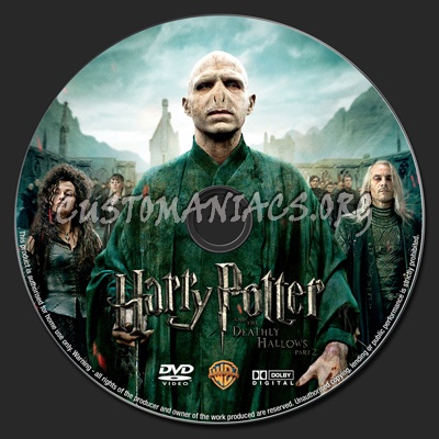 Harry Potter and the Deathly Hallows - Part 2 dvd label