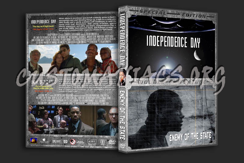 Independence Day / Enemy of the State Double dvd cover