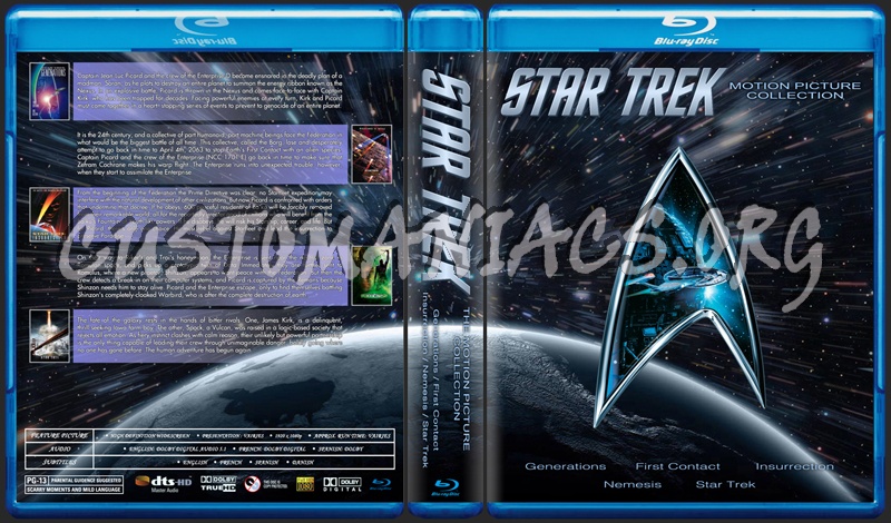 Star Trek - Movie Collection (TNG/trek) blu-ray cover