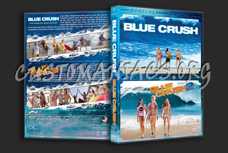 Blue Crush / Blue Crush 2 Double dvd cover
