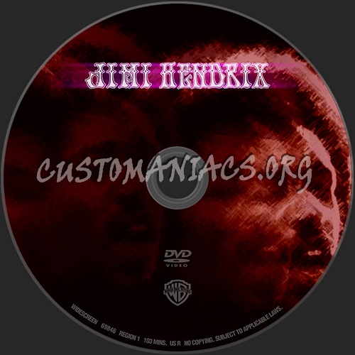Jimi Hendrix dvd label