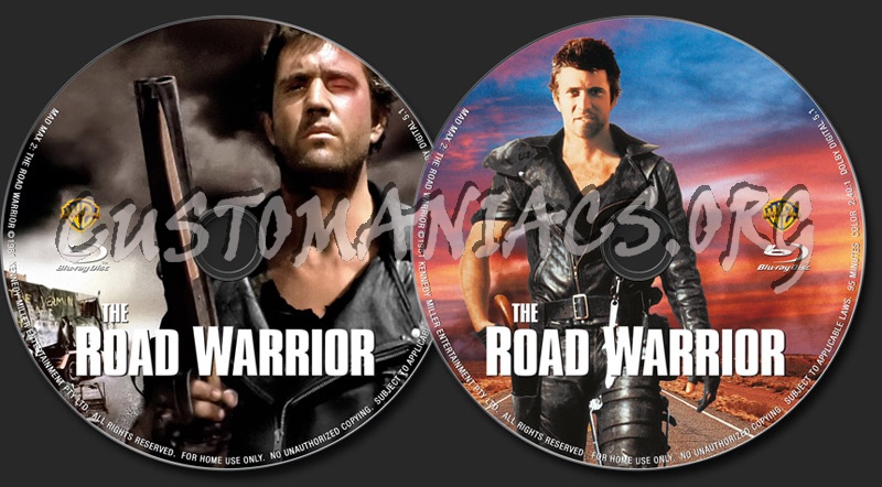 Mad Max 2: The Road Warrior blu-ray label