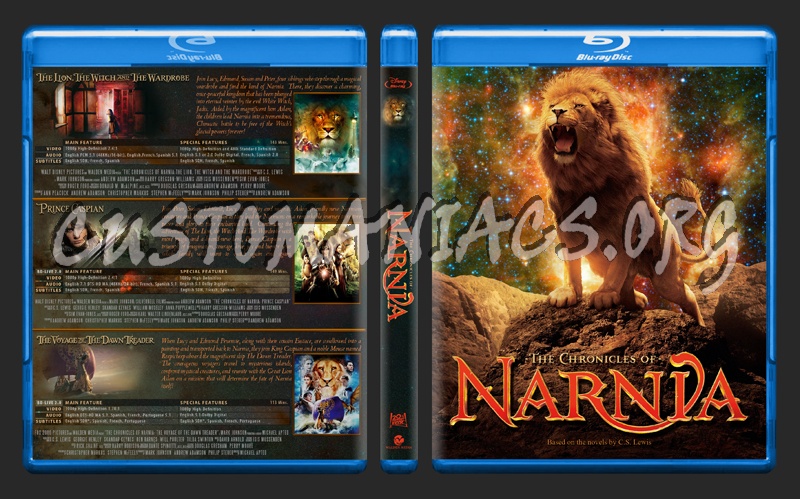 The Chronicles of Narnia Collection blu-ray cover