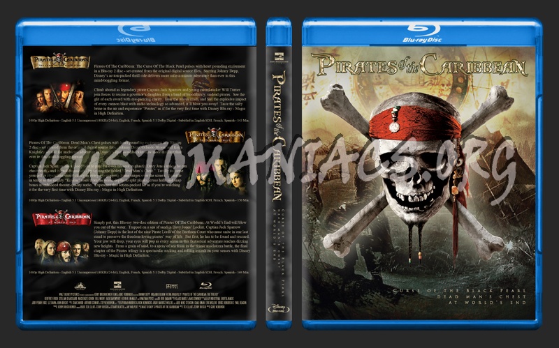 Pirates of the Caribbean Trilogy blu-ray cover