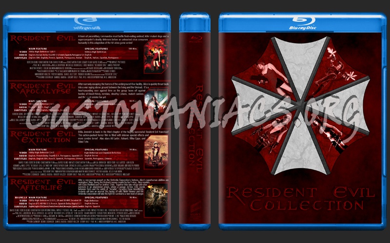 Resident Evil Collection blu-ray cover
