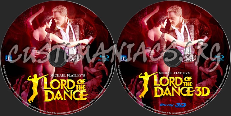 Lord of the Dance 2D and 3D blu-ray label