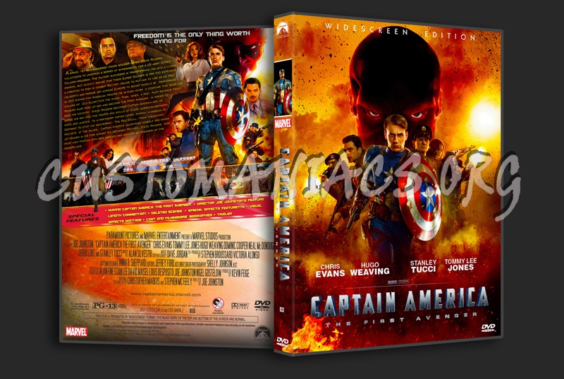 Captain America The First Avenger dvd cover