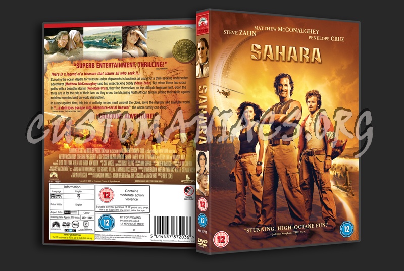 Sahara dvd cover