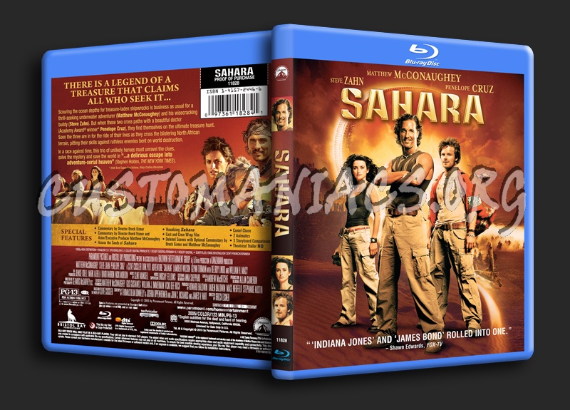 Sahara blu-ray cover