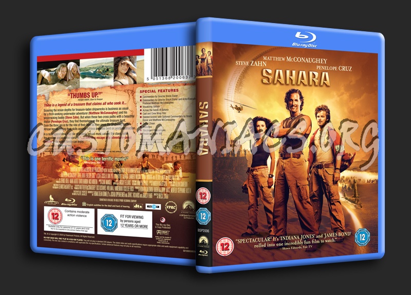 Sahara blu-ray cover