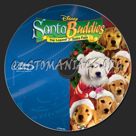 Santa Buddies The Legend of Santa Paws blu-ray label