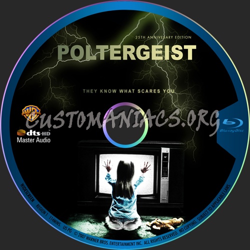 Poltergeist blu-ray label