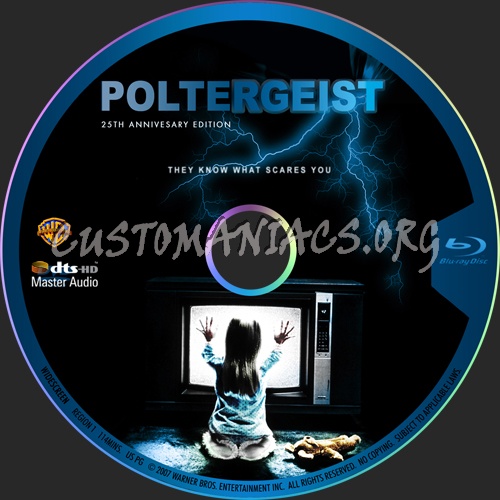 Poltergeist blu-ray label