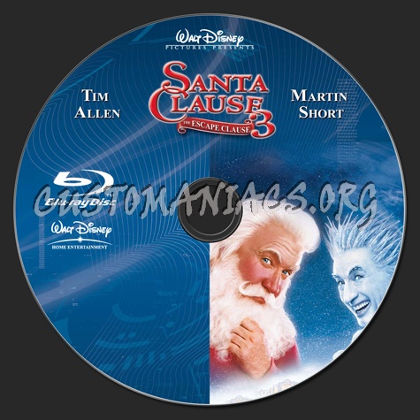 Santa Clause 3 blu-ray label