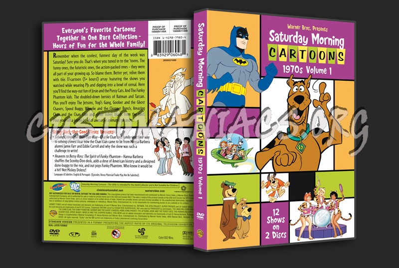 Saturday Morning Cartoons 1970's Volume 1 dvd cover