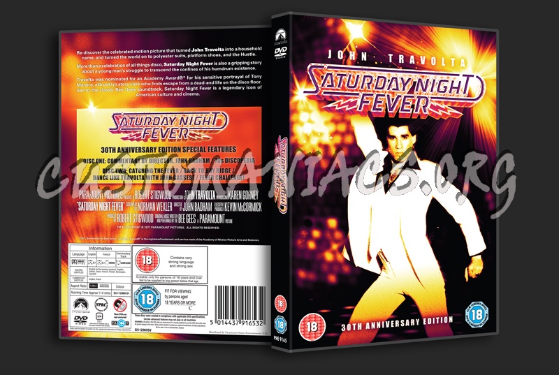 Saturday Night Fever dvd cover