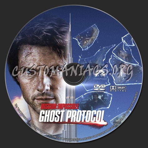 Mission Impossible: Ghost Protocol dvd label