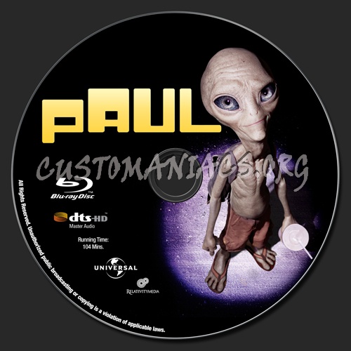 Paul blu-ray label