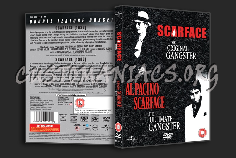 Scarface (1932) / Scarface (1983) dvd cover