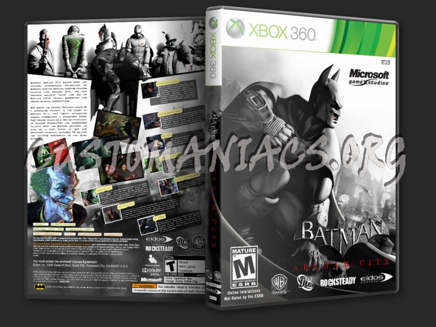 Batman Arkham City (15 Different Version) dvd cover