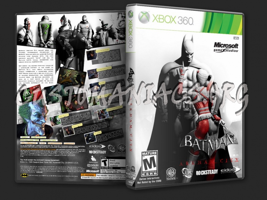 Batman Arkham City (15 Different Version) dvd cover