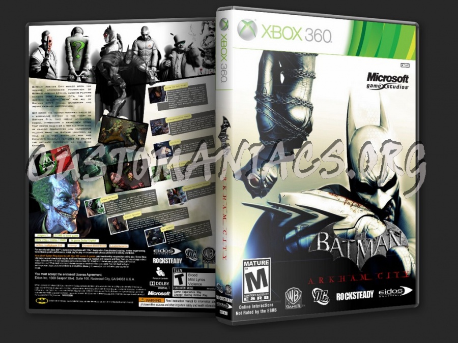 Batman Arkham City (15 Different Version) dvd cover