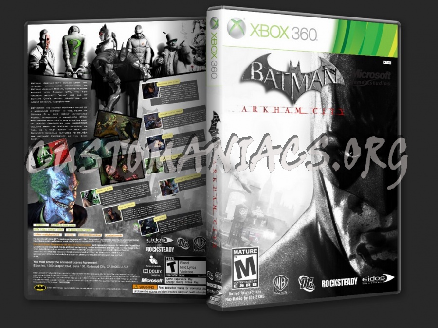 Batman Arkham City (15 Different Version) dvd cover