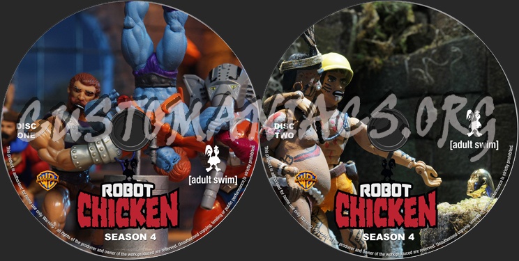 Robot Chicken Season 4 dvd label